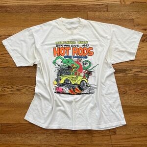 90s Rat Fink Hot Rods & Safe Sex Roth Graphic Shirt
